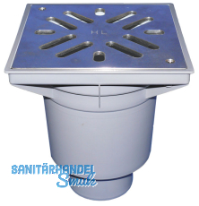 HL606S/1 Perfektabl. DN110 senkr 244x244 mm Kst./226x226mm Niro