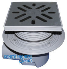 HL615 Perfektabl. DN110 waagr m. Dicht flansch. 240x240mm Kst./2