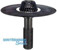 HL69H/1 Renovierungsdachabl. f. DN110 m. Bitumenmanschette