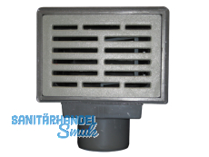 HL71G Kellerabl. DN110 waagr 170x240mm Kst./155x225mm Guss