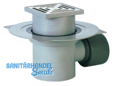 HL72.1N Bodenabl. DN75/110 waagr m. Dichtflansch. 147x147mm/138x