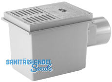 HL77 Kellerabl. DN110 waagr m. 3-fach RStauverschl.. 2 x 180x125