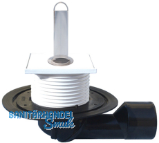 HL80.2 Bodenabl. DN50/75 drehb. m. GV. Vent.Pl. u. Standrohr 100