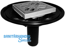 HL92 Balkon- und Terrassenabl. DN40 senk., 100x100mm / 94x94mm