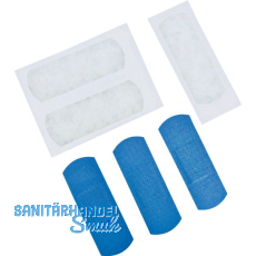 LEINA Pflasterstrips elastisch Farbe blau 2,5 cm x 7,2 cm LEINA Pflasterstrips elastisch Farbe blau 2,5 cm x 7,2 cm