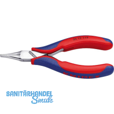 KNIPEX Elektronik Greifzange 3512 DIN 9655 flache Backen, 2K, L=115 mm