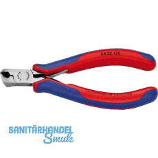 KNIPEX Elektronik-Vornschrägschneider 6432 DIN 9654 kleine Facette, 2K, L=120 mm KNIPEX Elektronik-Vornschrägschneider 6432 DIN 9654 kleine Facette, 2K, L=120 mm