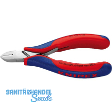 KNIPEX Elektronik-Seitenschneider 7712 DIN 9654 rund, mit Facette, Drahtklemme KNIPEX Elektronik-Seitenschneider 7712 DIN 9654 rund, mit Facette, Drahtklemme