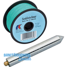 KAUFMANN Senklot Lange Form 230 Gramm mit Schnur gr�n � 1,7 mm L�nge 30 m