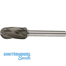 LUKAS HM-Frässtift Form C Walzenrund Kopf ø 6 mm L 16 mm Zahnung 9 für Alu LUKAS HM-Frässtift Form C Walzenrund Kopf ø 6 mm L 16 mm Zahnung 9 für Alu