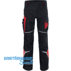 K�BLER Bundhose Bodyforce schwarz/mittelrot 50