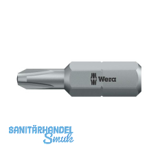 WERA Bit-Einsatz 851/1RZ 1/4"sechskant f. Schnellbauschrauben PH 2/25 mm Pillips