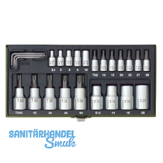 PROXXON Steckschl�ssel-Satz 1/4" 1/2" Torx 24-teilig