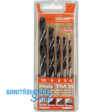 ALPEN Holzspiralbohrer Kassette CV TM5 Bohrer � 4 - 10 mm 5-teilig