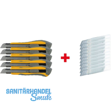 SOLIDO Cutter Set 5 x Cutter + 10 x Abbrechklingenbox 15-teilig SOLIDO Cutter Set 5 x Cutter + 10 x Abbrechklingenbox 15-teilig