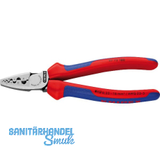 KNIPEX Crimpzange 9772180 für Aderendhülsen 0,25-16 mm², 2K-Griff, L=180 mm KNIPEX Crimpzange 9772180 für Aderendhülsen 0,25-16 mm², 2K-Griff, L=180 mm