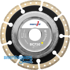 MARCRIST Diamant Schneid-Anfasscheibe BC750 125 x 22,2 mm MARCRIST Diamant Schneid-Anfasscheibe BC750 125 x 22,2 mm