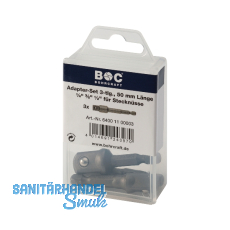 BOHRCRAFT Bit Adapter-Satz 1/4", 3/8", 1/2" Länge 50 mm 3-teilig BOHRCRAFT Bit Adapter-Satz 1/4", 3/8", 1/2" Länge 50 mm 3-teilig