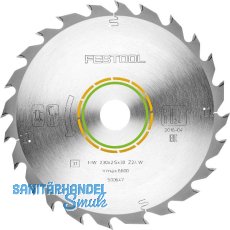 FESTOOL Standard Kreissägeblatt HW ø 230x2,5x30 Zähne 24 Wechselzahn FESTOOL Standard Kreissägeblatt HW ø 230x2,5x30 Zähne 24 Wechselzahn