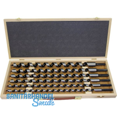 FISCH Schlangenbohrer-Kassette Länge 460 mm 6-teilig in Holzkassette FISCH Schlangenbohrer-Kassette Länge 460 mm 6-teilig in Holzkassette