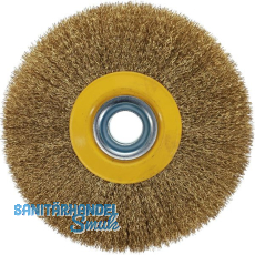 OSBORN Rundb�rste mit Bohrung 150 x 32 x 20 mm Messing gewellt