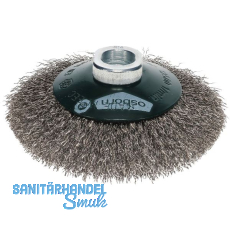 OSBORN Kegelbürste mit Gewinde 100 x 10 x 20 mm rostfreier Stahldraht gewellt OSBORN Kegelbürste mit Gewinde 100 x 10 x 20 mm rostfreier Stahldraht gewellt