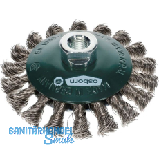 OSBORN Kegelbürste mit Gewinde 115 x 15 x 20 mm rostfreier Stahldraht gezopft OSBORN Kegelbürste mit Gewinde 115 x 15 x 20 mm rostfreier Stahldraht gezopft