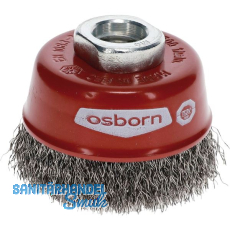 OSBORN Flächenreinigungs Topfbürste 60 x 20 mm Stahldraht M14 OSBORN Flächenreinigungs Topfbürste 60 x 20 mm Stahldraht M14