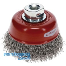 OSBORN Flächenreinigungs Topfbürste 80 x 25 mm Stahldraht M14 OSBORN Flächenreinigungs Topfbürste 80 x 25 mm Stahldraht M14