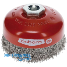 OSBORN Flächenreinigungs Topfbürste 100 x 22 mm Stahldraht M14 OSBORN Flächenreinigungs Topfbürste 100 x 22 mm Stahldraht M14