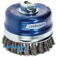 OSBORN Topfb�rste 80 x 20 mm Stahldraht gezopft M14