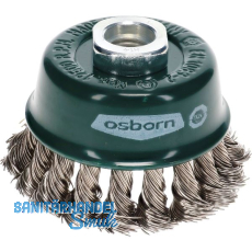 OSBORN Topfb�rste 65 x 20 mm rostfreier Stahldraht gezopft M14