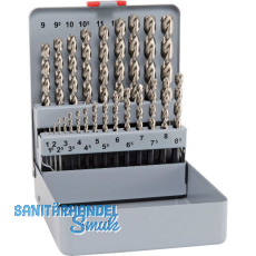 MAYKESTAG Spiralbohrer-Kassette DIN338Forte HSS Co5 1-13 mm 25-teilig