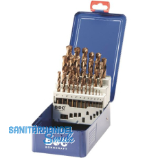 BOHRCRAFT Bohrer-Kassette DIN338RN HSS Co5 ø 1-13 mm 25-teilig BOHRCRAFT Bohrer-Kassette DIN338RN HSS Co5 ø 1-13 mm 25-teilig