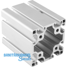 Aluminium Nutprofil ISP Nut 8 L80 leicht 80 x 80 mm 8 Nuten