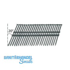 ALSAFIX Nagelstreifen 2,9x70 mm blank Kunststoffgebunden 20 Grad (2200 St�ck)