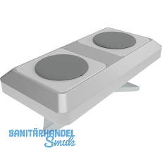 FATH Verbinderplatte I40 M l�ngs/quer, rechteckig 2-Loch, Nut 8