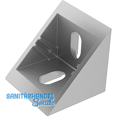 FATH Zinkwinkel 40 x 40 mm pulverbeschichtet alufarbig flach Nut 8 FATH Zinkwinkel 40 x 40 mm pulverbeschichtet alufarbig flach Nut 8