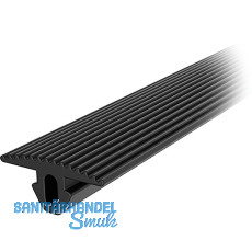 FATH Abdeckprofil NBR T-Form schwarz 20 m Nut 8 FATH Abdeckprofil NBR T-Form schwarz 20 m Nut 8