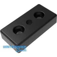 FATH Fussplatte verschraubbar 40 x 80 mm schwarz M16