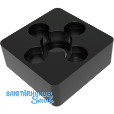 FATH Fussplatte verschraubbar 40 x 40 mm schwarz M10