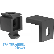 FATH Befestigungsblock 25 schwarz Nut 8