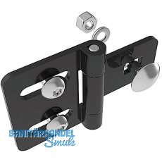 FATH Metall-Scharnier Stahl leicht 64 / 40 schwarz