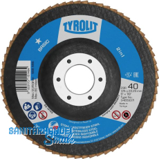 TYROLIT Schleiflamellenteller 2in1 Basic* gerade Ø 115 mm Korn 60 Form 28A TYROLIT Schleiflamellenteller 2in1 Basic* gerade Ø 115 mm Korn 60 Form 28A