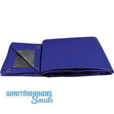 Industrie Schutzplane mit Ösen Farbe blau 180 Gramm 4 x 5 m Industrie Schutzplane mit Ösen Farbe blau 180 Gramm 4 x 5 m