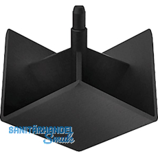 FATH Abdeckkappe f�r Eckwinkel Eckform Profil 20 schwarz