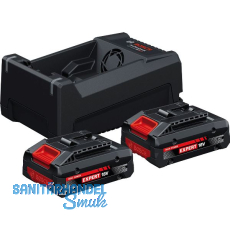 BOSCH Akku-Starterkit EXBA 18 Volt / 2 x 4,0 Ah Akku u Ladegerät GAL12V/18V-80 BOSCH Akku-Starterkit EXBA 18 Volt / 2 x 4,0 Ah Akku u Ladegerät GAL12V/18V-80