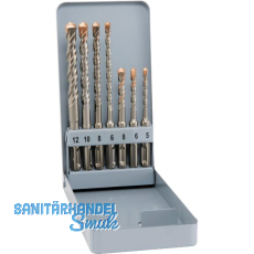 ALPEN HM-Hammerbohrer-Satz SDS-Plus 2-Schneider F4 7-teilig in Metallkassette