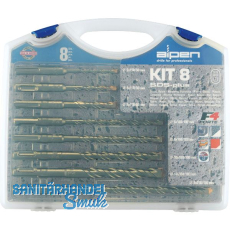 ALPEN HM-Hammerbohrer-Satz SDS-Plus-F4 Bohrer ø 5-12 mm 8-teilig ALPEN HM-Hammerbohrer-Satz SDS-Plus-F4 Bohrer ø 5-12 mm 8-teilig