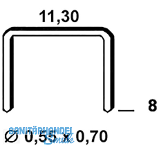ALSAFIX Klammern Type 53 8 mm aus Stahldraht verzinkt (5000 St�ck)